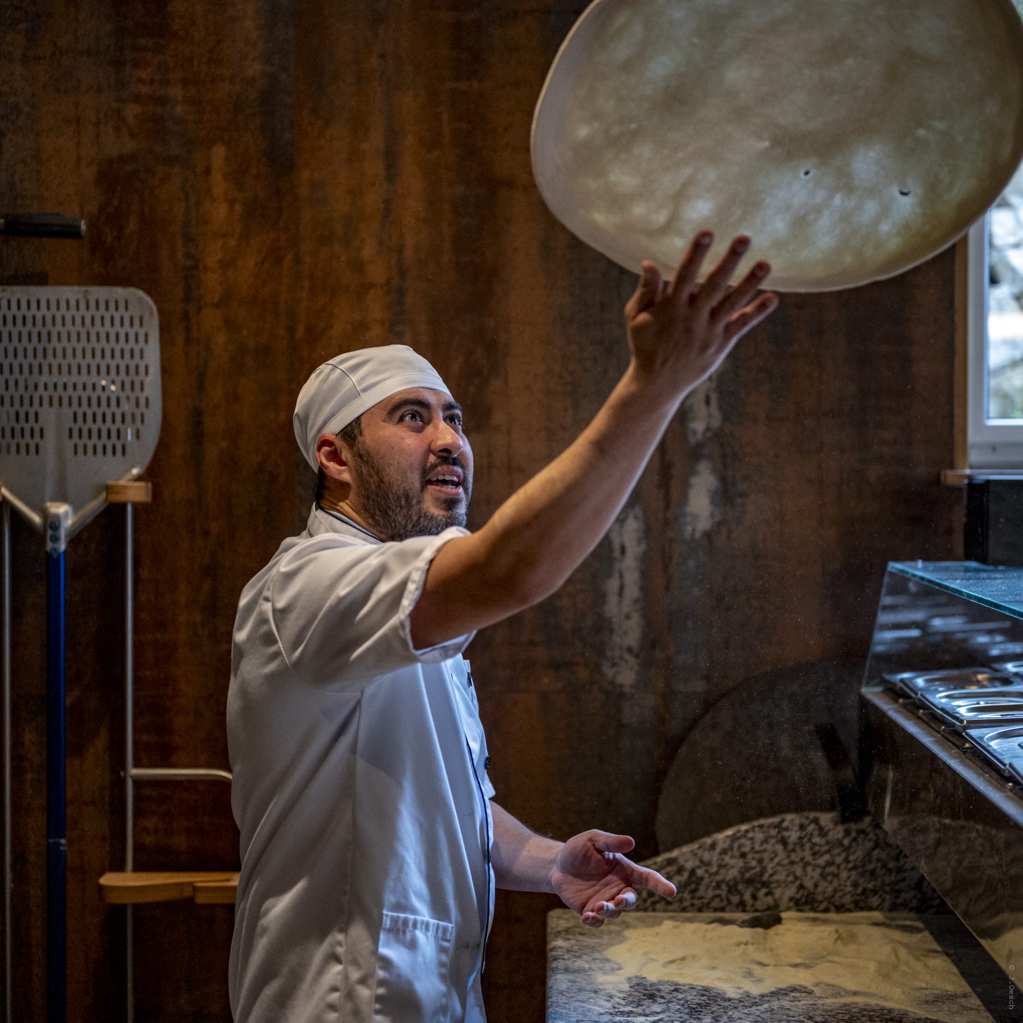 Pizza signature aux champignons