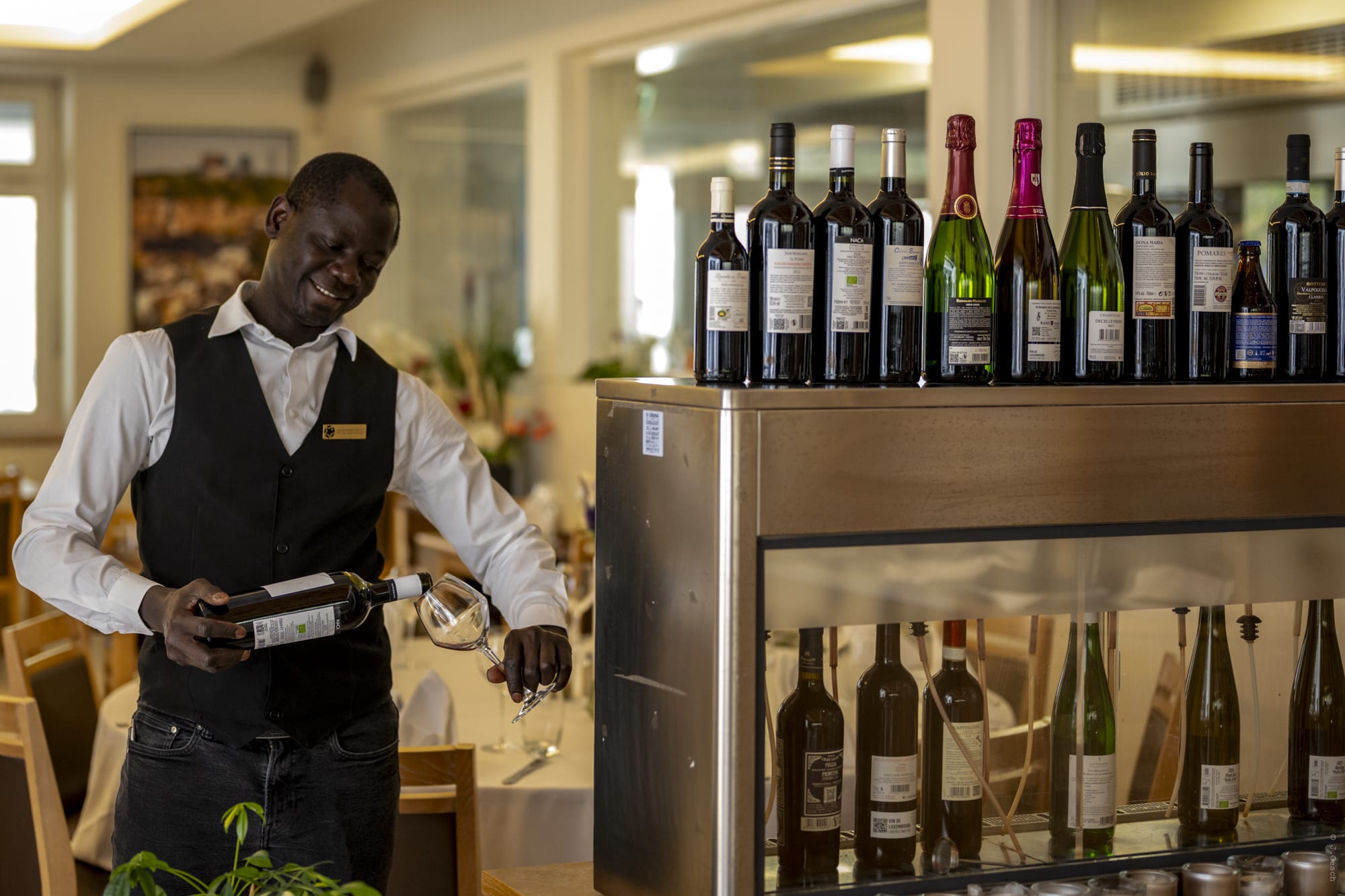 Cave et service au verre